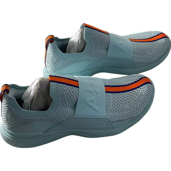 APL Women's Techloom Bliss Sneakers Gulf Blue Orange Size 8 Athletic Shoes New - Picture 2 of 12